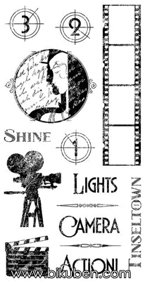Graphic45 & Hampton Art - Vintage Hollywood - Cling Stamps 1