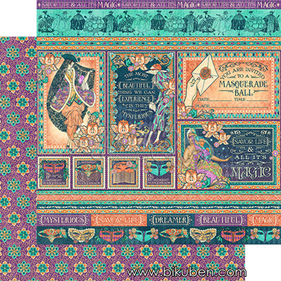 Graphic45 - Midnight Masquerade - Savor the Magic 12x12"