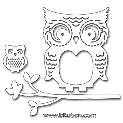 Penny Black - Creative Dies - Mommy and Me Owls