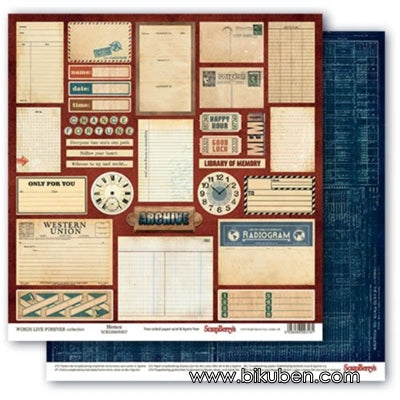 Srapberry's - Words Live Forever - Memos 12x12"