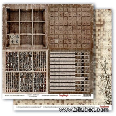 Srapberry's - Words Live Forever - Forever, Archive & Abacus 12x12"