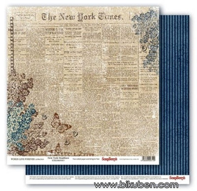 Srapberry's - Words Live Forever - New York Headlines 12x12"