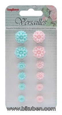 Scrapberry's - Set of Resin Chrysanthemums - Versailles 1