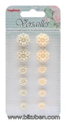 Scrapberry's - Set of Resin Chrysanthemums - Versailles 2