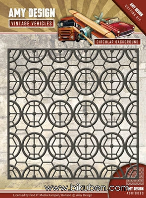Amy Design - Vintage Vehicles - Circular Background Dies