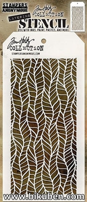 Tim Holtz - Stencil - Feather