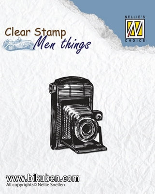 Nellie Snellen  - Clearstamp - Men Things - Vintage Camera 