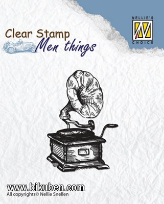 Nellie Snellen - Clearstamp - Men Things - Grammofon