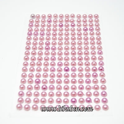 Kort & Godt - Perle Stickers - Lilla 6mm
