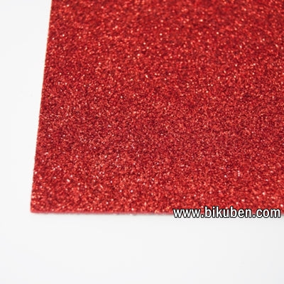 Kort & Godt - Mosegummi - Glitter - Rød