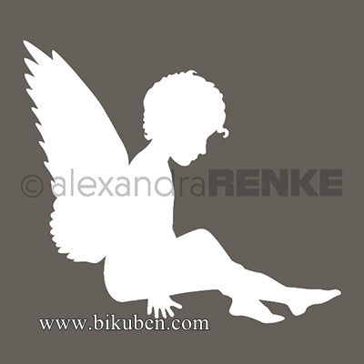 Alexandra Renke - Montert Stempel - Sitting Angel