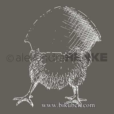 Alexandra Renke - Montert Stempel - Chicken with Egg Hat