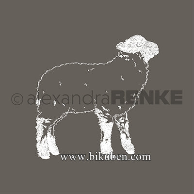 Alexandra Renke - Montert Stempel - Baby Lamb