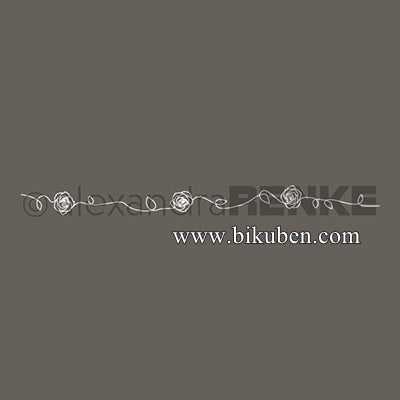 Alexandra Renke - Montert Stempel - Rose Border