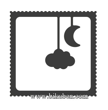 Alexandra Renke - Dies - Moon & Sky Stamp Square