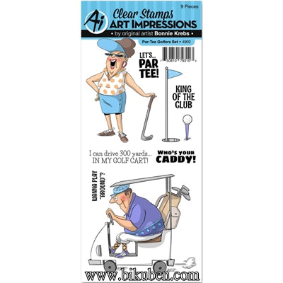 Art Impression - Clearstamp - Par-Tee Golfers - Stamp Set