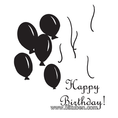 Spellbinders - Cling Mount Stamp - Birthday Ballons