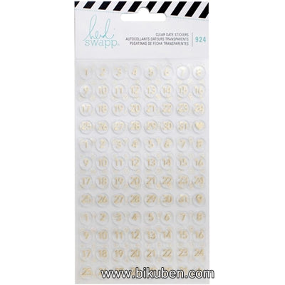 Heidi Swapp - Memory Planner - Clear Stickers - Date 2