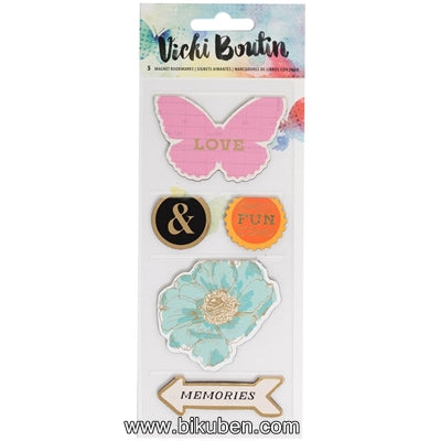 American Crafts - Vicki Boutin - Mixed Media - Magnet Bookmarks