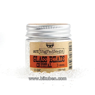 Art Ingredients by Finnabair - Glass Beads - Crystals - 3mm