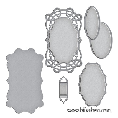 Spellbinders - Nestabilities - Curled Grace Oval Dies