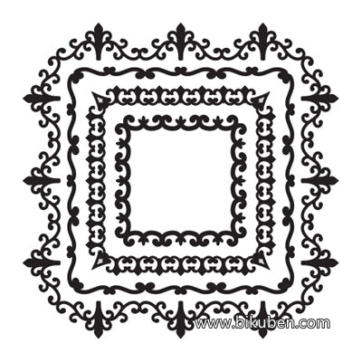 Spellbinders - Cling Mount Stamp - Squared Magnificence