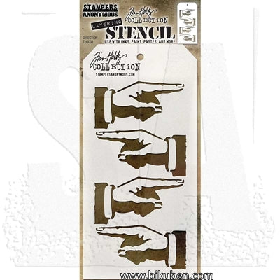 Tim Holtz - Stencil - Direction