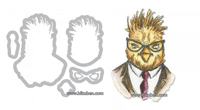 Sizzix - Tim Holtz Alterations - Thinlits - Hipster Bird Dies