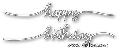 Poppystamps - Dies - Happy Birthday Streamer