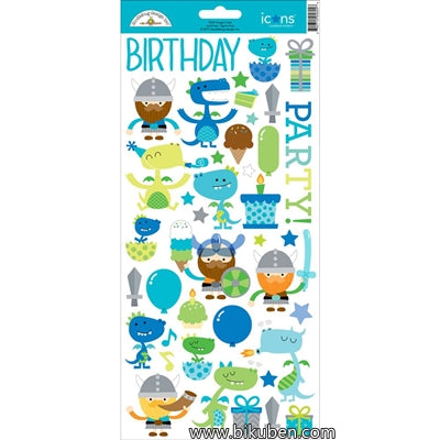 Doodlebug - Dragon Tail - Icon Stickers