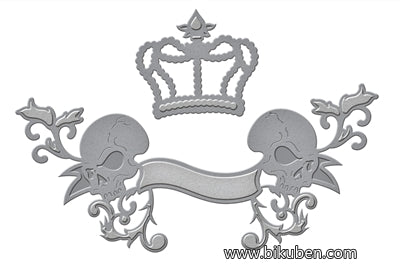 Spellbinders - Shapeabilities - Rebel Skull Banner Dies
