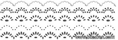 Frantic Stamper - Double Scallop Edger Set - Dies