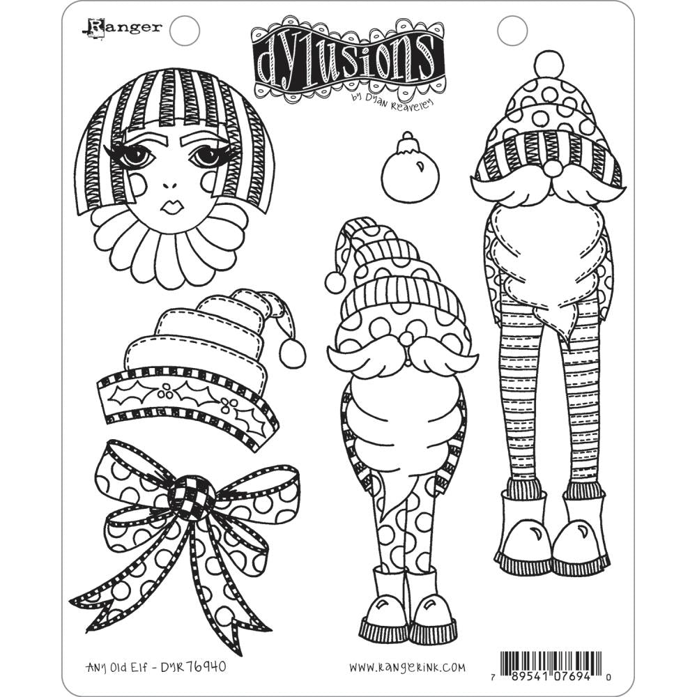 Dylusions - Cling Stamps - Any old elf