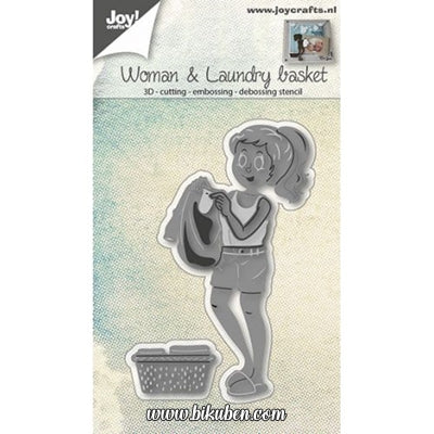 Joy! Craft Dies - Woman with Laundrybasket