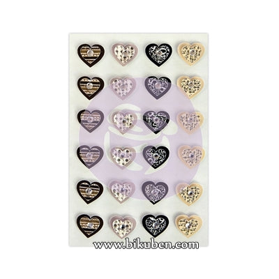 Prima - Traveler's Journal - Planner Hearts - Vintage Hearts