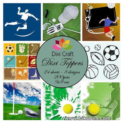 Dixi Craft - Toppers - Sports (9cm x 9cm)