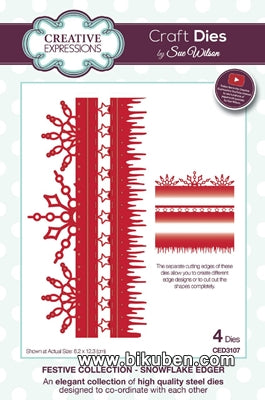 Creative Expressions - Festive Collection - Snowflake Edger