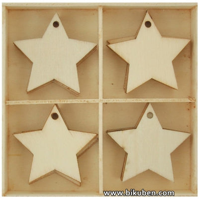 KaiserCraft - Lucky Dip - Wood Flourishes - Stars