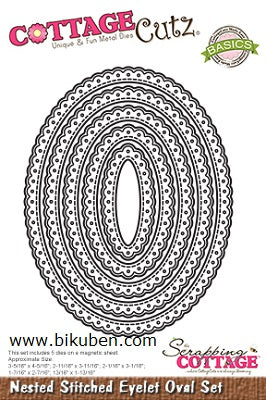 CottageCutz - Nested Stitched Eyelet Oval
