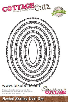CottageCutz - Nested Scallop Oval