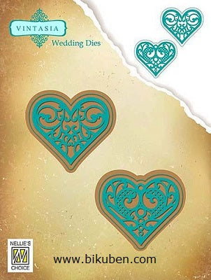 Nellie Snellen - Vintasia Die - Two Hearts