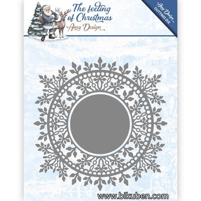 Amy Design - The Feeling of Christmas - Snowflake Circle Frame