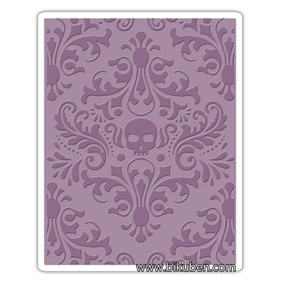 Sizzix - Tim Holtz Alterations - Skull Damask - Embossing Folder