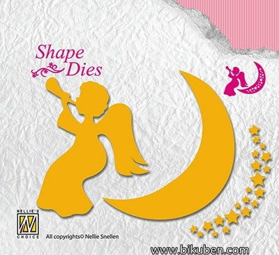 Nellie Snellen - Shape Dies - Angel, Moon & Stars