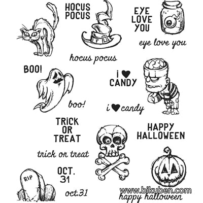 Tim Holtz Collection - Cling Stamps - Scared Sillly