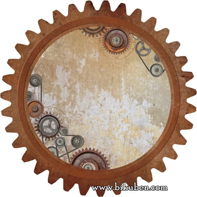 KaiserCraft - Factory 42 - Cog & Pulleys - DieCut Paper 12x12"