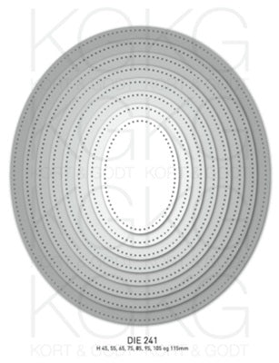 Kort & Godt - Dies - Bred Oval