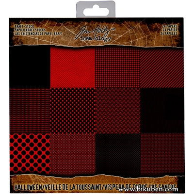 Tim Holtz - Ideaology - Mini Stash Paper Pad - Halloween 8x8"