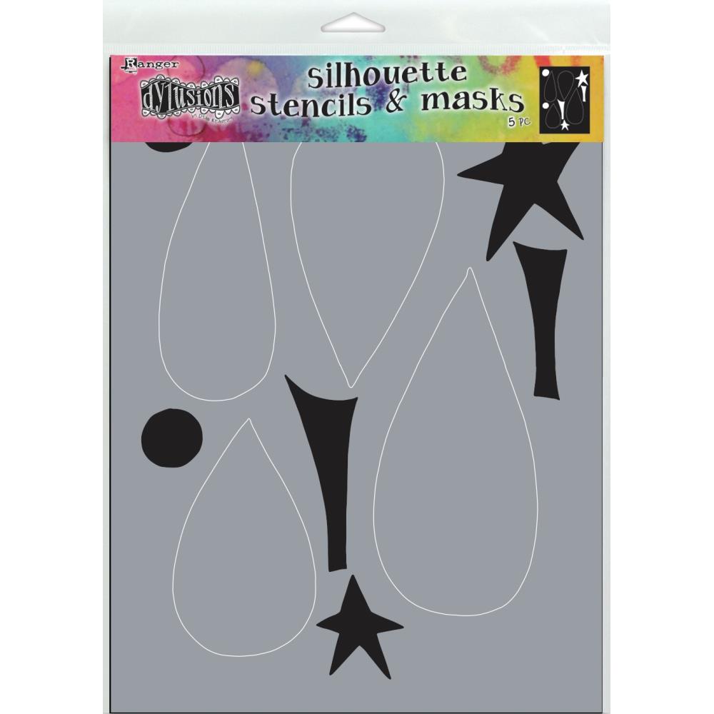 Dylusions - Large Stencil & Masks - A ton of trees