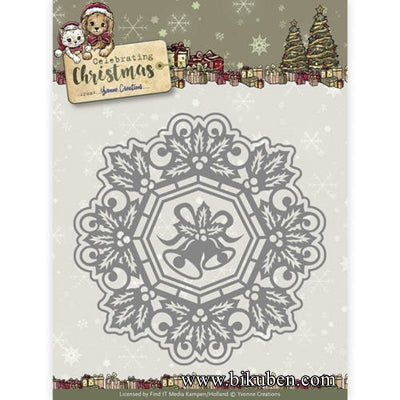 Yvonne Creations - Celebrating Christmas - Holly Circle Dies
